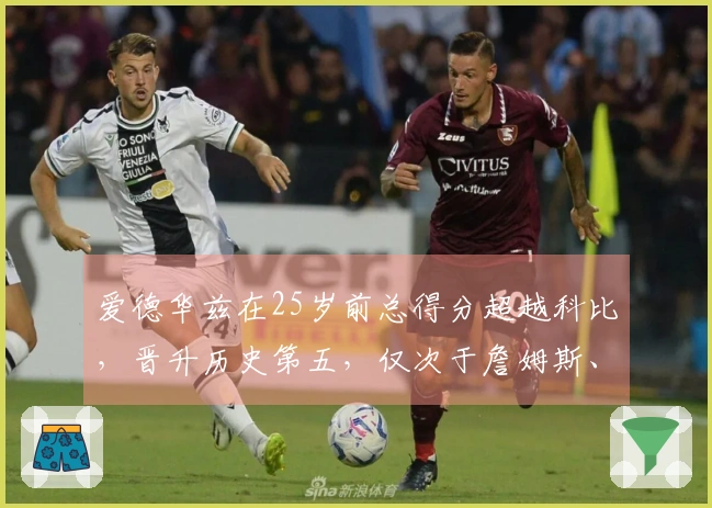 爱德华兹在25岁前总得分超越科比，晋升历史第五，仅次于詹姆斯、杜兰特和东契奇